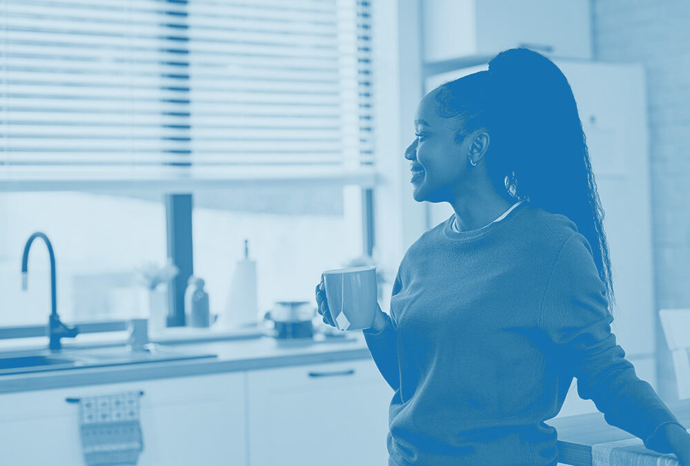 Lady with a mug